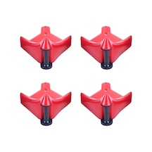 Suofeng Araç Yıkama Hortumu Kılavuzu - 4'lü Kırmızı Lastik Hortum Yuvarlayıcı 112 Karakter