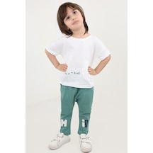 Toontoy Kids Toontoy Erkek Çocuk One Of Nakışlı Eşofman Takım Ekru