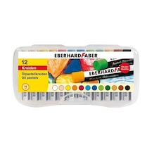 Eberhard Faber Pastel Boya 12 Renk Plastik Kutu (522013)