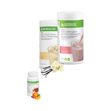 Set 1 Adet Vanilyalı Shake 1 Adet Ahudululu Shake Ve 1 Adet Şeftali Çay 50gr