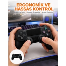 Kablosuz Ps4 Oyun Kolu Çift Titreşimli Motor, Uzun Pil Ömrü Ve Hassas Kontrol Yeni Nesil - Lisinya