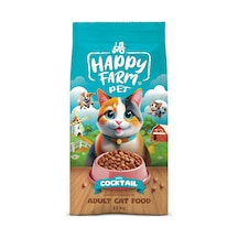 Happy Farm Yetişkin Kedi Maması Kokteyl 15 Kg
