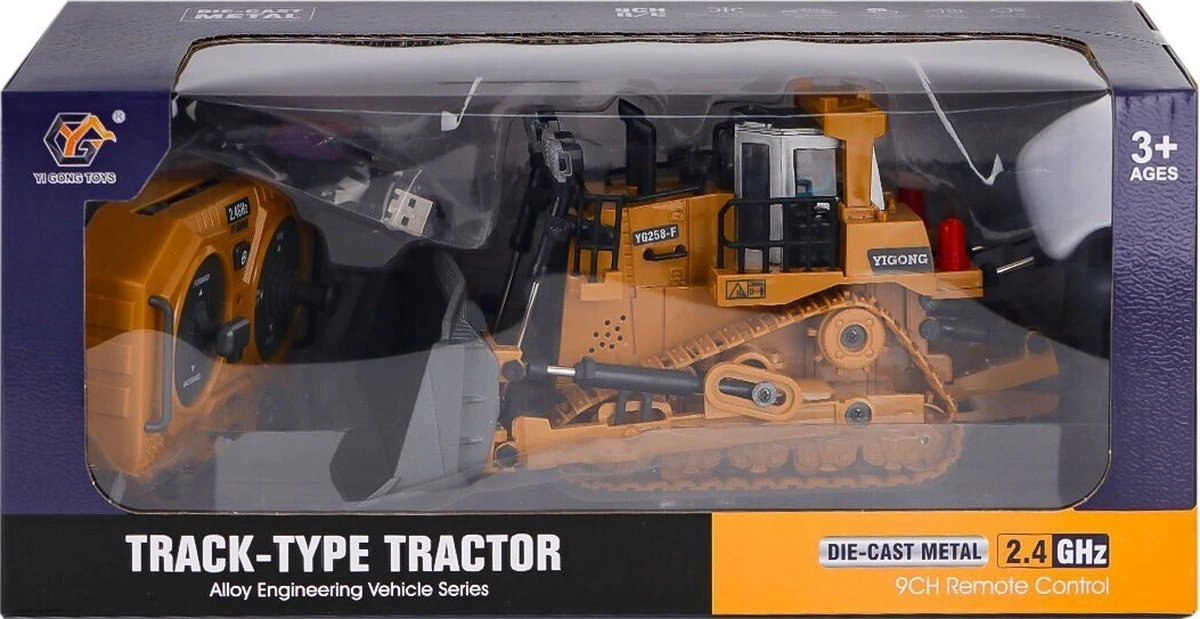 689-367 Kumandalı Sesli Işıklı Bulldozer - Sarı
