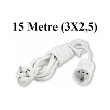 Topraklı Uzatma Seyyar Kablosu 15 Metre Tekli Priz 3x2,5 Mm Seyyar Uzatma Kablosu Topraklı Uzatma Seyyar Kablosu 15 Metre Tekli Priz 3x2,5 Mm Seyyar Uzatma Kablosu