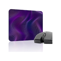 Vaporwave Grid Kaymaz Dikişli Kauçuk Oyuncu Mousepad V3 - 22x18 Gaming Mouse Pad Fare Altlığı