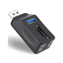 Usb 3.0 Hub 5 Port Çoklayıcı Sd Tf Micro Sd Mmc Kart Okuyucu Splitter Çevirici