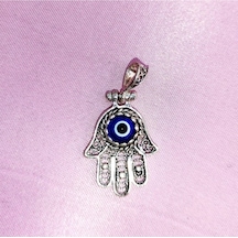 Oriental Kuyumculuk Jewellery Fatma'nın Eli Gümüş Kolye Ucu Telkari Gümüş