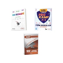 2027 Limit Lgs Fen 8. Sınıf Bilimleri + Tüm Dersler Prokamp Soru + Anla Kazan Paragraf Deneme 3'lü Set