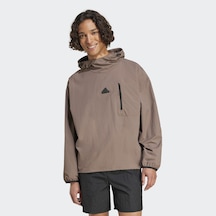 Adidas Ce Q3 Erkek Kahverengi Kapüşonlu Hoodie Kahverengi