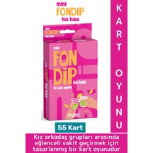 Fondip Minikız Kıza - Sevgili Grup Arkadaş Ortamı İçki Kart Oyunu 55 Kart