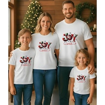 Aselinda Joy Baskılı Christmas Temalı Tişört-aile Kombin Tişört Kombin Yapmak İçin Ürün Ekleyiniz Beyaz