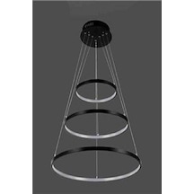 Hera / Sarkıt Avize / 40x60x80 Cm / Antrasit Gövde / 3 Renk Işık Antrasit