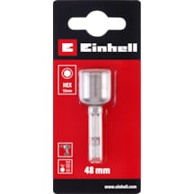 Einhell 12 mm Manyetik Lokma Ucu 49135135, 48 mm uzunluk, E 6.3 / 1/4" şaft, akülü vidalama ve matkaplarla uyumlu