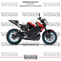 Yamaha Mt-25 Kaplama Sticker Ride Or Die Design Motor Kaplama Modeli Hazır Kit 2019-2024 Uyumlu Siyah