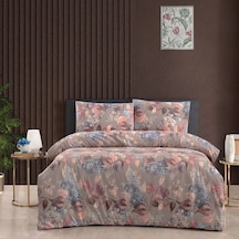 Kristal Taç Çift Kişilik Terry Cotton Arlo Kahve Nevresim Takımı Kahverengi