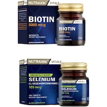 Nutraxin Biotin İçeren Takviye Edici Gıda 30 Tablet-selenium 100 Mcg 100 Tablet