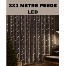 Hubrendy Tekno 3x3 Led Şelale Perde Işık Kutlama Ve Dekor Aydınlatması