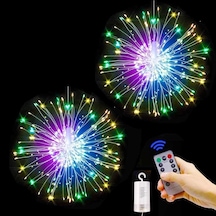 PATLAYAN LED IŞIK KUMANDALI IŞIK MULTİ COLORS LED FİRE WORK LED LİGHT RENKLİ LED IŞIK DEKORASYON IŞIĞI Çok Renkli