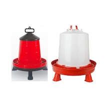 Tavuk Yemliği 12 Kg Ayakli & Tavuk Suluğu 12 Lt  Ayakli