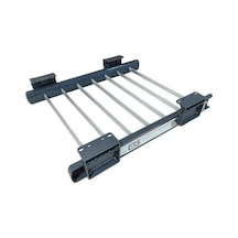 Dolap Içi Raylı Pantolonluk Askılığı 40 47 Cm Üst Rafa Montaj Olur Gri