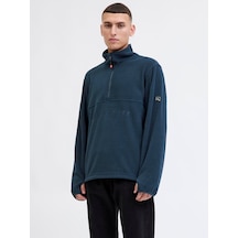 Jjalpes Half Zıp Fleece Polar Ceket Aw25 Navy Blazer Navy