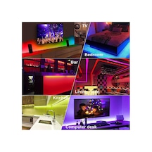 5 Metre Rgb Şerit Led Seti-iç Ve Dış Mekan Silikonlu-tak Çalıştır Standart