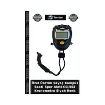 Delux Serisi Cg-502 Kronometre Siyah Renk Antrenman Koşu Saati Zaman Aracı