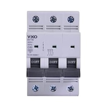 6vtb-3c80 Otomatik Sigorta 6ka C Tipi 3 Kutup 80a