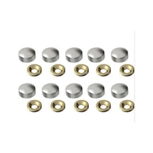 Krom Vida Tapası 13 Mm 10 Adet Belirtilmemiş