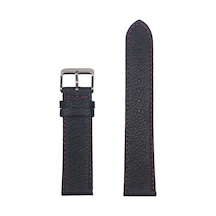 Rs2007r Renesance Deri Kayış - Siyah-kırmızı - 24mm Şeffaf
