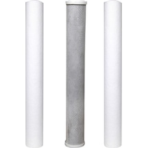 Su Arıtma 20 Inch 5 Micron Tortu B. Aktif Karbon Tortu Filtre
