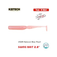 Keitech Swing Bait 7cm 2.8" 029 Natural Blue Pearl Kokulu Silikon Balık