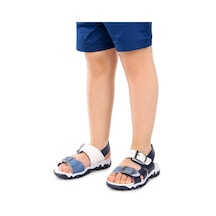Kiko Kids Erkek Çocuk Sandalet Arz 2359 Lacivert - Mavi 001
