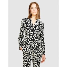 Sisley Tamamı Desenli Dar Kesim Ceket Kadın Pembe Ceket - 324p2olrlw01v