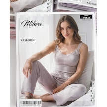 Miressa Askılı Pijama Takımı Açık Gri