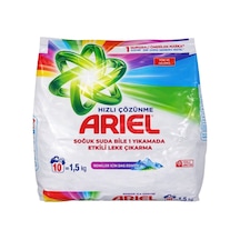 Ariel Toz Çamaşır Deterjanı 1,5 Kg 10 Yıkama Parlak Renkler 20'li Paket