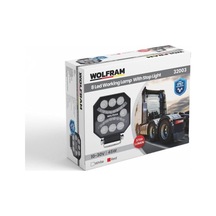 Wolfram 32003 10v-30v Çalışma Lambası 8led Emojili Altıgen 45w 3700 Lümen Kırmızı+beyaz E Belgeli
