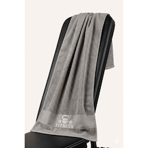 Fıtness 50x100 Cm %100 Pamuklu Spor Havlusu Açık Gri
