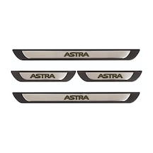 Opel Astra H Kasa 2004-2013 Modeller Old Krom Kapı Eşiği 4 Parça Paslanmaz Çelik