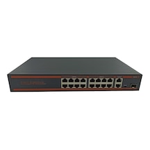 Nova ND-HP1621AG 16 Port Poe + 10-100 Mbps 2 Port 10-100-1000 Mbps Uplink 1 Port SFP 250 W Switch