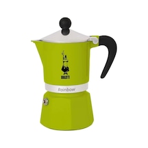 -: 3 Cups Ocak Üstü Espresso Pişirici - 130ml - Yeşil Renk - Alüminyum Gövde - Patentli Güvenlik Valfi - Tüm Ocak Türleri İçin Uygundur İndüksiyon Hariç Aeropress
