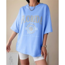 Flood Of Style Florida Kadın Gök Mavi Oversize
