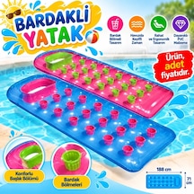 Ers 59895 Bardaklı Mavi-kırmızı Yatak 188x71cm Adet Fiytaıdır Çok Renkli