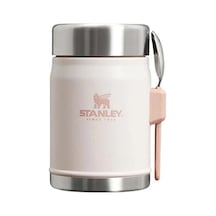 Stanley Klasik Paslanmaz Çelik Yemek Termosu Kaşıklı 0,40 Lt Rose Siyah