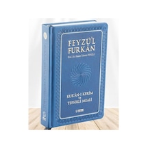 Feyzü'l Furkan Kuranı Kerim ve Tefsirli Meali Lacivert (Büyük Boy-Kuranı Kerim ve Türkçe Meal-Kalın Cilt)