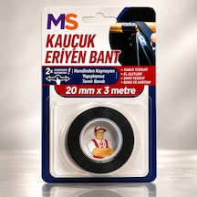 Premium Üst Kalite Kauçuk Eriyen Bant Yanmaz 20 Mm X 3 Metre İzolasyon Güçlü Yapışkanlı Tamir Bandı