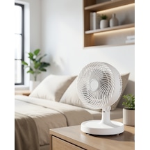 Mini Masaüstü Fan 2 Kademeli Otomatik Salınımlı Uczzzsf7733vantilatör-1