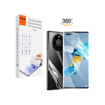 Huawei Mate 30 Pro Uyumlu 2in1 Kırılmaz Cam Özel Kesim Hydrogel Film