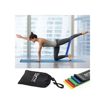 Gymo Çantalı Direnç Bandı Fitness Pilates Esnetme Lastiği 5'li
