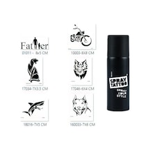 Airbrush Tattoo Baba Tasarımları Spray Tattoo Geçici Sprey Dövme Seti